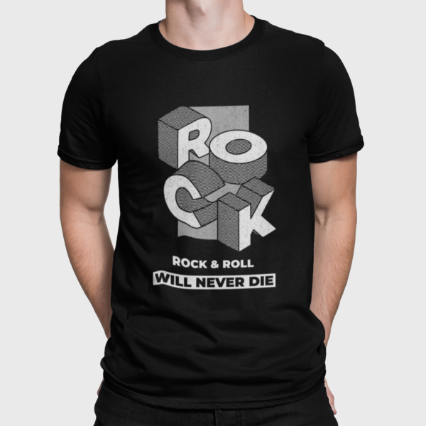 Rock n Roll Will Never Die T-Shirt for Men